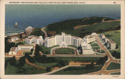 Veterans' Administration Facility, Fort Miley, San Francisco Postcard