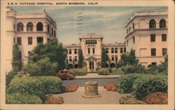 Cottage Hospital, Santa Barbara, CA Postcard