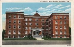St. Edward's Mercy Hospital Building Postcard