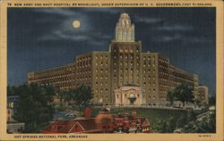 New Army and Navy Hospital by Moonlight Postcard