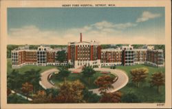 Henry Ford Hospital, Detroit, MI Postcard