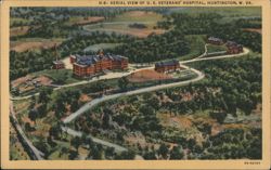 Aerial View, U.S. Veterans' Hospital, Huntington, WV Postcard