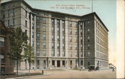 New Michael Reese Hospital, 29th & Groveland, Chicago Postcard