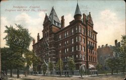 Presbyterian Hospital, Congress and Wood Sts., Chicago Postcard