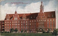 St. Anthony Hospital, W. 19th St & Marshall Blvd, Chicago Postcard