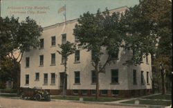 Arkansas City Hospital, Kansas Postcard