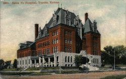 Santa Fe Hospital, Topeka, Kansas Postcard