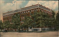 Wichita Hospital Building Postcard