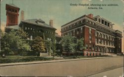 Grady Hospital, New Addition, Atlanta, GA Postcard