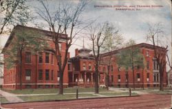 Springfield Hospital and Training School, Springfield, IL Postcard