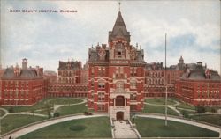 Cook County Hospital, Chicago Postcard