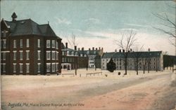 Maine Insane Hospital, Northeast View, Augusta, ME Postcard