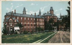 Maine General Hospital, Portland Postcard
