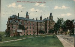 Maine General Hospital, Portland Postcard