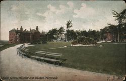Maine General Hospital and Western Promenade Postcard