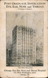 Chicago Eye, Ear, Nose and Throat Hospital, New Building Postcard
