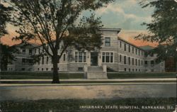 Infirmary, State Hospital Building Postcard