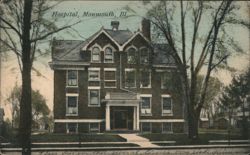 Hospital, Monmouth, Illinois Postcard