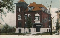 Ryburn Memorial Hospital, Ottawa, Illinois Postcard