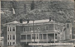Cascade Falls, St. Joseph's Hospital, St. Patrick's Church Postcard