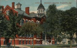 Deaconess Hospital, Evansville, Indiana Postcard