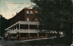 Victoria Sanitarium with Multi-Story Porches Postcard