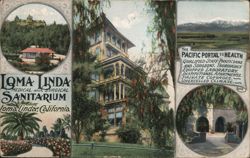 Loma Linda Medical and Surgical Sanitarium, Pacific Portal Postcard