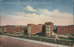 San Francisco City Hospital - Large Building Complex Postcard