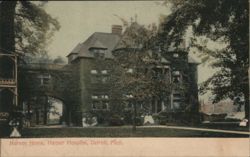 Nurses Home, Harper Hospital Postcard