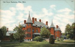 Oak Grove Sanitarium, Flint, Michigan Postcard