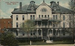 Alma Sanitarium, Alma, Michigan Postcard