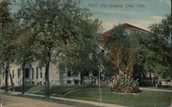 City Hospital, Lima, OH Postcard