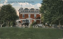 Mt. Vernon Hospital-Sanitarium, Ohio Postcard