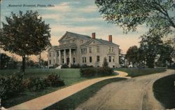 Memorial Hospital - Piqua, OH Postcard