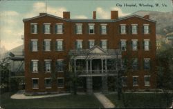 City Hospital, Wheeling, WV Postcard