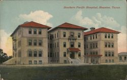 Southern Pacific Hospital, Houston, Texas Postcard