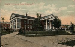 Hospital and Nurses' Home, Ridgway, PA Postcard