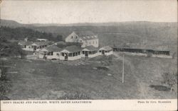 Men's Shacks and Pavilion, White Haven Sanatorium Postcard