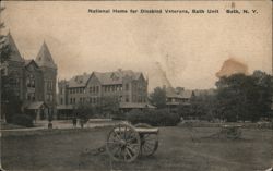 National Home for Disabled Veterans, Bath Unit with Cannons Postcard