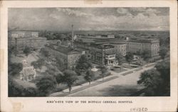 Bird's-Eye View of Buffalo General Hospital Postcard