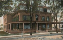 Park's Hospital, Glens Falls, NY Postcard