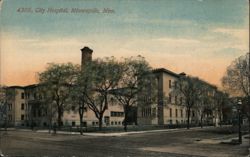 City Hospital, Minneapolis, Minn. Postcard