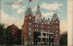 Administration Building, State Hospital, Columbus, O. Postcard