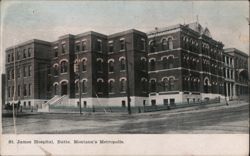 St. James Hospital, Butte, Montana's Metropolis Postcard