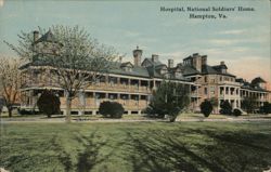 Hospital, National Soldiers' Home, Hampton, VA Postcard