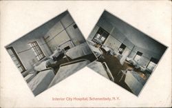 Interior City Hospital, Hospital Wards Postcard