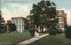 Memorial Hospital, Morristown, NJ Postcard