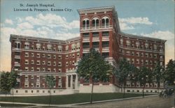 St. Joseph Hospital, Linwood & Prospect Postcard