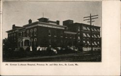 German Lutheran Hospital, St. Louis, MO Postcard