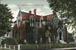 St. Luke's Hospital, Racine, WI Postcard